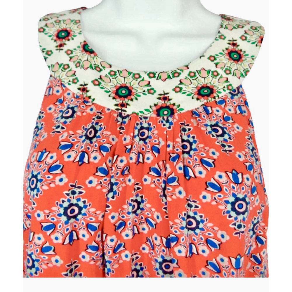 Boden Floral Sleeveless Top Blouse Size US 6